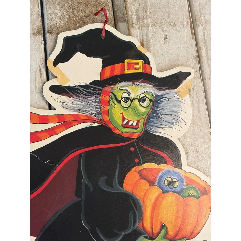 Vintage Amscan Halloween Witch Cauldron Die Cut Wall Decoration 19735 Hong Kong